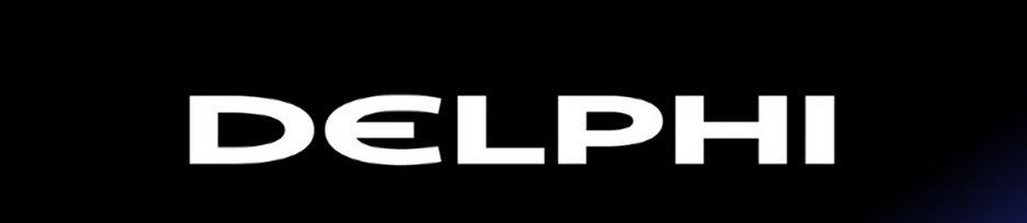 Delphi white word on black background